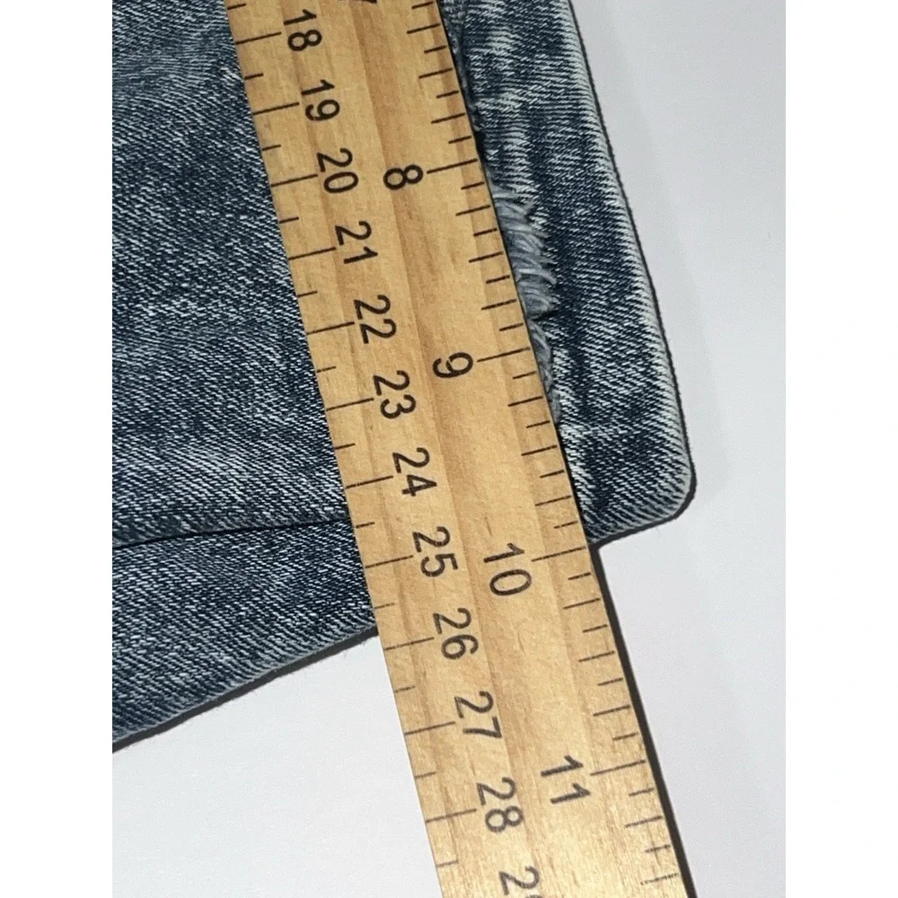 Jordan Craig Travis Patchwork Shorts Mens 36 Blue Denim Distressed Wash Y2K Like